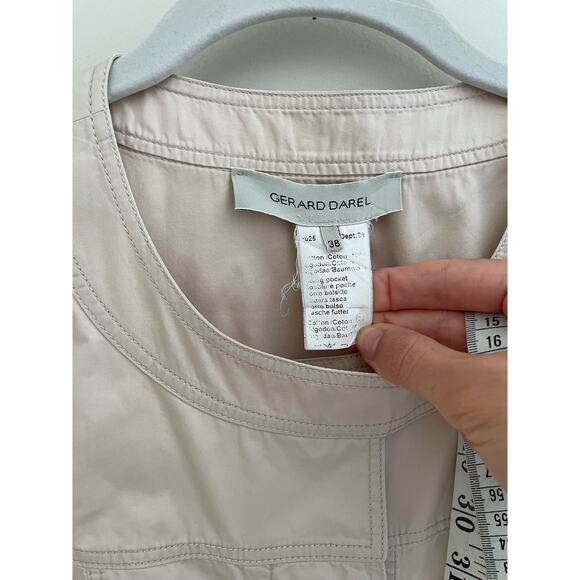 Gerard Darel Y2K Khaki Sleeveless Cargo Dress - Picture 2 of 4